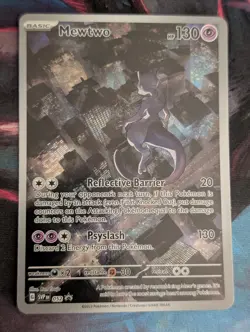 Pokemon Mewtwo TCG 151 SVP052 Black Star Promo Card English NM - Image 1