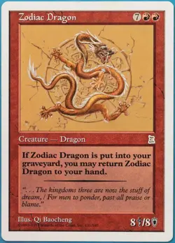 Zodiac Dragon Portal Three Kingdoms PLD Red Rare MTG CARD (ID# 516267) ABUGames - Image 1