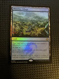 Mistrise Village Tarkir: Dragonstorm FOIL Land MTG - Image 1