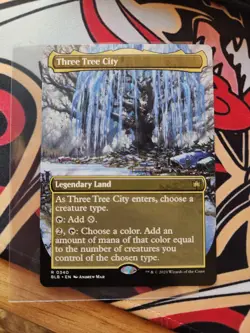 Three Tree City (Borderless) (0340) Bloomburrow Regular - Image 1