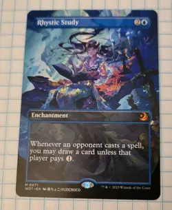 Rhystic Study (Anime Borderless) Wilds of Eldraine: Enchanting Tales Regular - Image 1