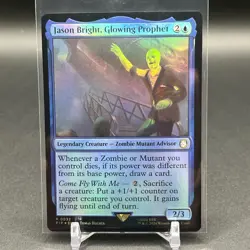 Jason Bright, Glowing Prophet 32 MTG Fallout (PIP) Rare FOIL NM - Image 1