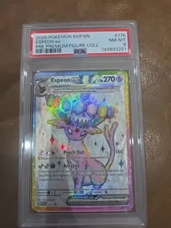 2025 POKEMON SVP PROMO PREMIUM FIGURE COLLECTION #175 ESPEON EX PSA 9 - Image 1