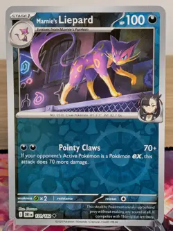 MARNIE'S LIEPARD 131/182 UNCOMMON DESTINED RIVALS POKEMON REVERSE HOLO NM - Image 1