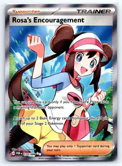 Pokemon Rosa's Encouragement Perfect Order ME03 HOLO 114/088 Furusawa NM - Image 1