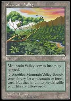 Mountain Valley - Medium Play MTG Mirage - Image 1