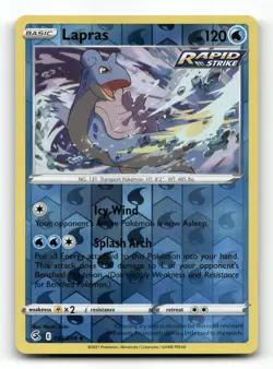 Lapras 054/264 - Fusion Strike Reverse Holo - Pokemon Card NM/M - Image 1
