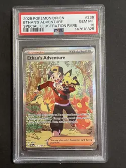 Ethans Adventure 236/182 PSA 10 - Destined Rivals - Pokemon TCG Gem Mint - Image 1