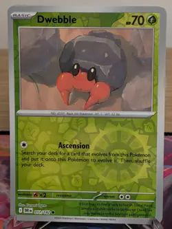 DWEBBLE 011/182 COMMON DESTINED RIVALS POKEMON REVERSE HOLO NM - Image 1
