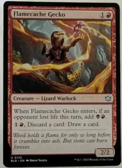 Flamecache Gecko Bloomburrow - MTG - Image 1