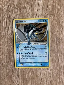 Carte Pokemon Suicune 115/115 Gold Star EX Forces Cachees - Image 1