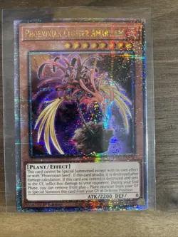 YuGiOh Phoenixian Cluster Amaryllis RA04-EN136 Quarter Century Secret Rare - Image 1