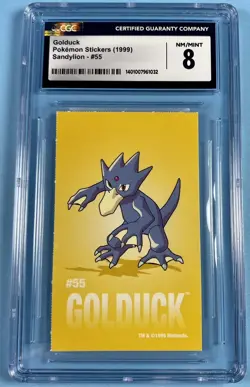 Pokemon TCG Cards Golduck Sticker Sandylion #55 - CGC 8 NM/MINT - Image 1