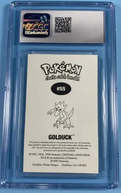 Pokemon TCG Cards Golduck Sticker Sandylion #55 - CGC 8 NM/MINT - Image 2
