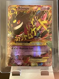 Pokemon M Gengar EX Ultra Rare Foil Mega 35/119 XY Phantom Forces HP220 Card - Image 1