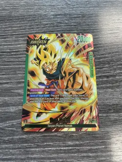 Son Goku FB05-049 Leader Alt Art New Adventure Dragon Ball Super TCG Card NM - Image 1
