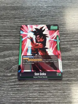 Son Goku FB05-049 Leader Alt Art New Adventure Dragon Ball Super TCG Card NM - Image 2
