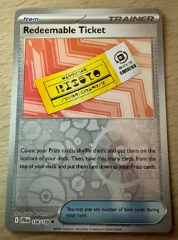 Pokemon TCG Redeemable Ticket 156/159 Journey Together Reverse Holo Trainer Card - Image 1