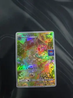 Fan Made Venusaur Card Pokemon TCG Pocket - Printed Sharp! | Promo Set A - Image 1