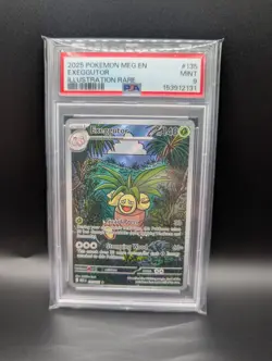 Pokemon TCG Exeggutor 135/132 Mega Evolution English Illustration Card PSA 9 - Image 2