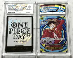 Monkey D Luffy OP07-109 & DON!! Card ACE 10 Promo Set OnePiece Day 2024 24 - Image 1