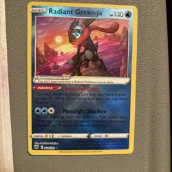 Pokemon TCG Card | Radiant Greninja Sword & Shield Astral Radiance 046/189 Holo - Image 1