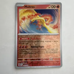 Pokemon Card Moltres Pokemon 151 Reverse Holo Rare 146/165 Near Mint - Image 1