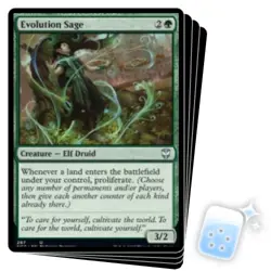 EVOLUTION SAGE X4 Streets Of New Capenna: Commander Magic MTG MINT CARD - Image 1