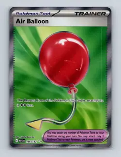 Air Balloon 166 2025 Pokemon Mega Evolution Full Art Ultra Rare Card NM+ (a) - Image 1
