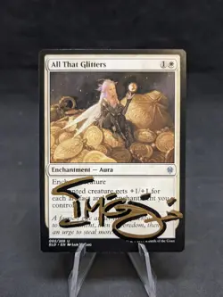 All That Glitters | MTG Magic Throne of Eldraine | Artist Signed | NM | C - Image 1