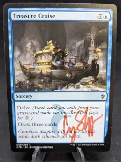 Treasure Cruise | MTG Magic Khans of Tarkir | Artist Signed | NM | B - Image 1