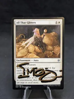 All That Glitters | MTG Magic Throne of Eldraine | Artist Signed | NM | A - Image 1