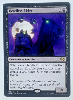 Headless Rider | 118/277 | Innistrad: Crimson Vow | Rare | NM - Image 1