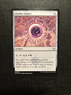 Orzhov Signet Ravnica Remastered Regular Magic The Gathering Mtg - Image 1