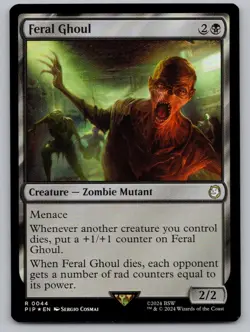 Feral Ghoul 44 Rare Universes Beyond: Fallout MTG Foil NM - Image 1