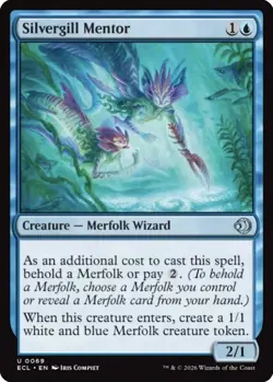 Silvergill Mentor - Foil Lorwyn Eclipsed Lightly Played, English - Image 1