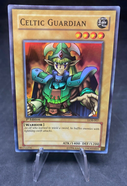 Celtic Guardian 1st Edition (Asian English) - Yugioh TCG - LOB-007 - MP - Image 1