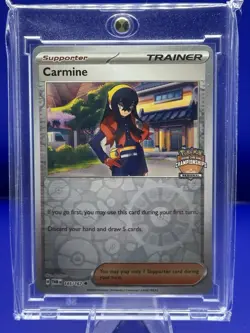 Pokemon TCG Carmine 145/167 Regional Championships Reverse Holo Trainer Card - Image 1