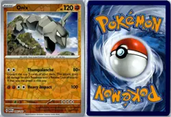 Pokemon Card - Onix 151 095/165 Uncommon Reverse Holo Near Mint - Image 3