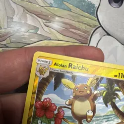 Pokemon Card Alolan Raichu Crimson Invasion Reverse Holo Rare 31/111 Near Mint - Image 2