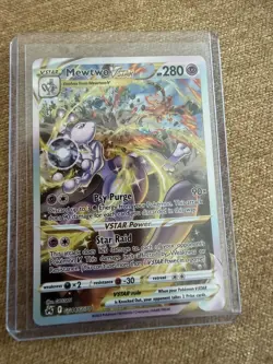 Mewtwo VSTAR GG44/GG70 Crown Zenith Galarian Gallery Pokemon Card –Full Art Holo - Image 1