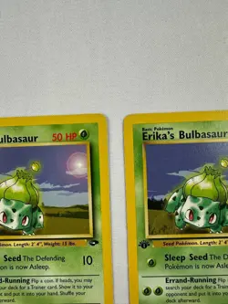 Set of 2 Pokemon TCG Erika's Bulbasaur Gym Challenge Card 1st Edition 39/132 - Image 4