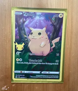 Pokemon Pikachu TCG Celebrations Card 5/25 - Image 1
