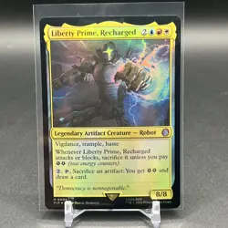Liberty Prime, Recharged Universes Beyond: Fallout Foil MTG Magic The Gathering - Image 1
