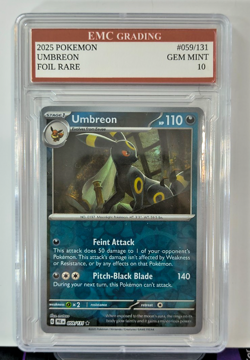 UMBREON 2025 FOIL #59/131 Pokemon Card GRADED 10 TCG CCG - Image 1