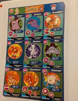 POKEMON Trivia 1999 Burger King Master Trainer Collector Set-COMPLETE-UNCUT 1-20 - Image 1