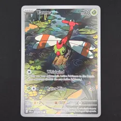 Pokemon TCG Card Yanma 183/182 Destined Rivals Illustration Rare - NM - Image 1