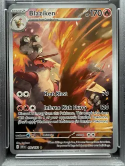 Pokemon Destined Rivals Blaziken Illustration Rare 192/182 PSA 10 - Image 2