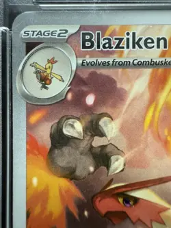 Pokemon Destined Rivals Blaziken Illustration Rare 192/182 PSA 10 - Image 3