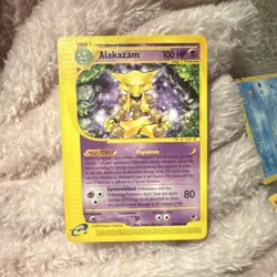 Pokemon Alakazam 33/165 Expedition Base Set Rare Regular 2002 100 HP English TCG - Image 1